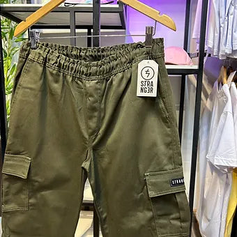 Calça Cargo Reta Stranger (Verde Musgo)