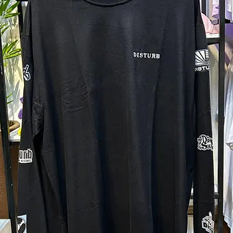 Longsleeve Disturb Record Labels in Black