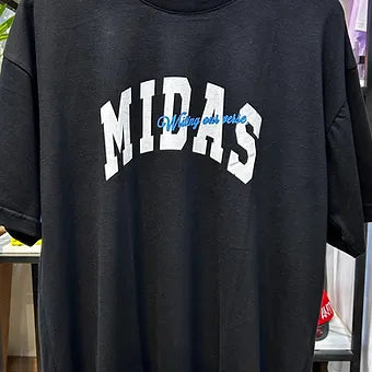 Camiseta Midas Touch University Oversized Preta